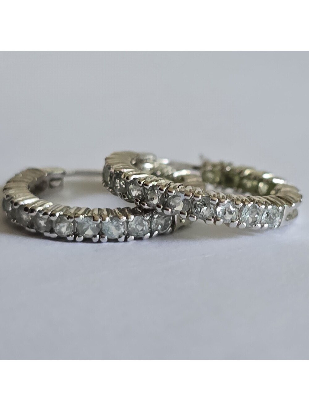 925 China Sterling Silver hoop earrings